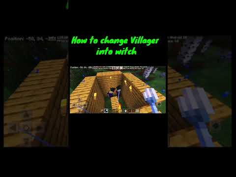 How to change villager into witch in Minecraft |#shorts#minecraft#youtubeshorts#trending#minecraft