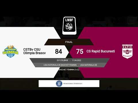 LNBF 2021-2022: Olimpia CSU Brașov - Rapid București (PLACES 11-12, GAME 1)