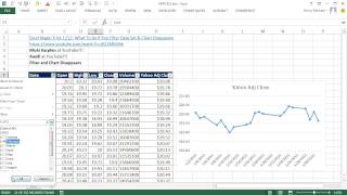 Excel Magic Trick 1215: Filter Data Set &amp; Chart Disappears: Change Chart Properties!!!