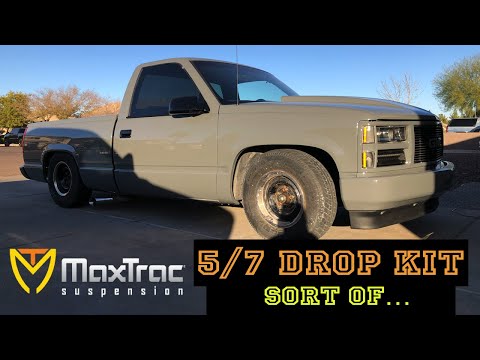Maxtrac 5/7 drop kit installed on OBS Sierra, Sort of...