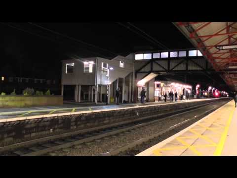 LNER A4 4464 'Bittern' Passing through Grantham - 13/12/14