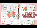 PLAN WITH ME | RAVEN PAPER CO SPREAD | THE HAPPY PLANNER