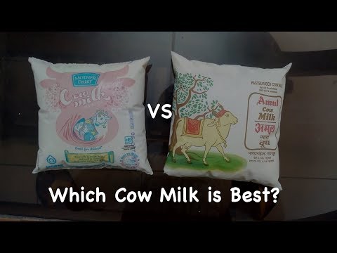 Which cow milk is best? amul vs mother dairy/ taste and revi...