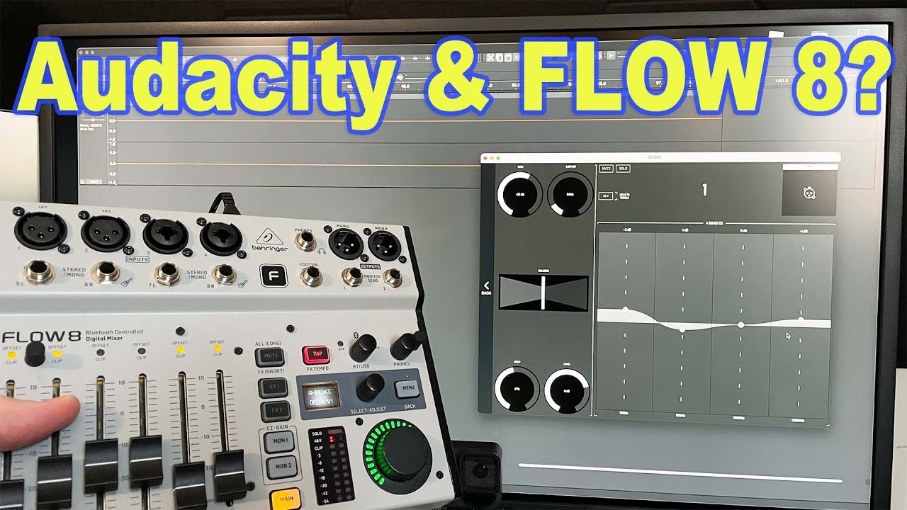 Multi-Track Recording in Audacity with the Behringer FLOW 8