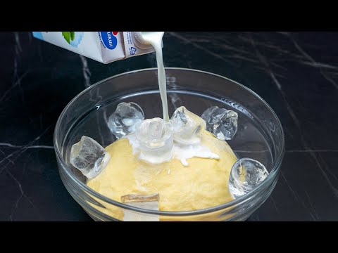 A recipe for 100% healthy puff pastry - with milk and ice