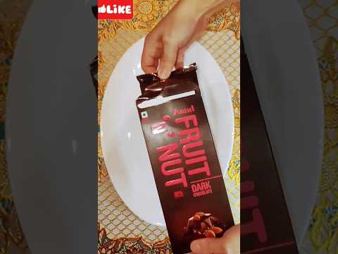 Amul Large Dark Chocolate : Fruit n Nut Unboxing | Mukbang #asmr #viral #trending #chocolate #shorts