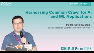 Harnessing Common Crawl for AI and ML Applications - Pedro Ortiz Suarez, Common Crawl