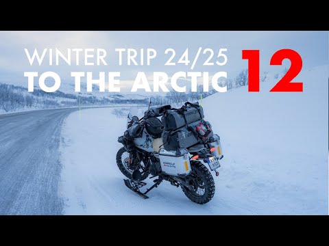 Finally Crossing the Arctic Circle on Himalayan 450 - Motorcycle Winter Trip S2425 EP12