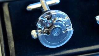 Running Automatic Watch Movement Cufflinks