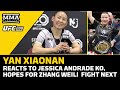 Yan Xiaonan Reacts to Andrade Knockout, Hopes for Zhang Fight Next | UFC 288 | MMA Fighting