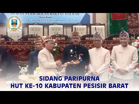 DPRD Gelar Paripurna Istimewa HUT ke-10 Kabupaten Pesbar