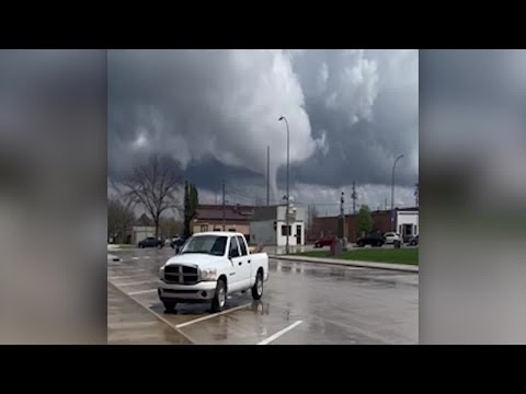 Raw video: Tornado forms near Rockwell City, Iowa