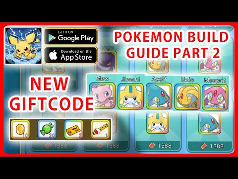 Pocket Pixel New Giftcode & How to build 5 Psychic pokemon Uxie, Mesprit, Azelf, Mew, Jiranchi