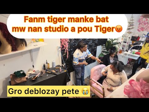 Dorothy al penyen nan men fanm Tiger😩ebyen Gro zen Pete nan yon studio pou Tiger😳li t k koz lanmòm😭