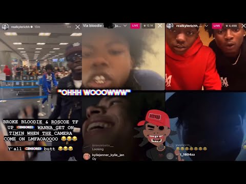 Kyle Richh & Jenn Carter Fights Bloodie & Roscoe G At Airport!😳+DD Osama, DDot & More React!