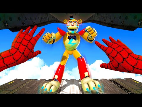 Pushing FNAF Animatronics Out of a Plane - Bonelab VR Mods