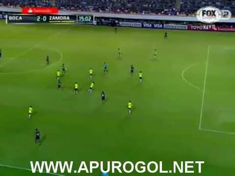 Boca Juniors vs Zamora (5-0) Copa Libertadores 2015 - Grupo 5 Fecha 3