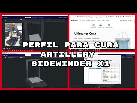 Impresora 3D Artillery Sidewinder X1. Perfil para Cura (#4K)