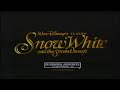 Snow White And The Seven Dwarfs Re Release Commercial 1993