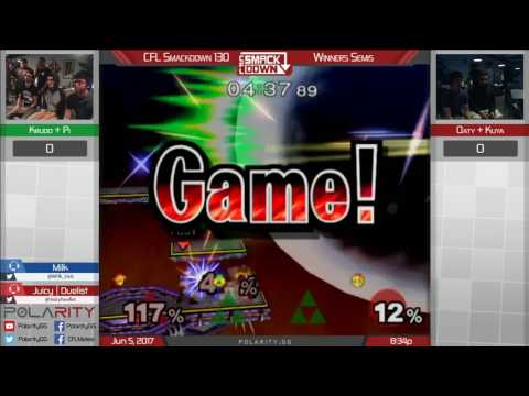 CFL Smackdown 130 Melee - Krudo + Pi vs Oaty + Kuya - Doubles Winners Semis