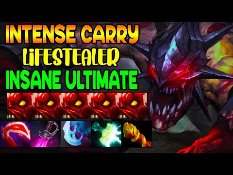 INTENSE CARRY LIFESTEALER - INSANE ULTIMATE  - EPIC CARRY - DOTA 2 GAMEPLAY