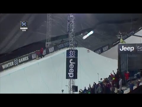 Shaun White biggest backside air in Snowboard Halfpipe Unoffical World Record 2013 Xgames