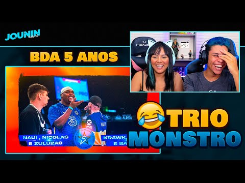 BDA 5 ANOS | KRAWK, KANT E BASK x NAUÍ, ZULUZÃO E NÍCOLAS WALTER | [React em Casal] 🔥