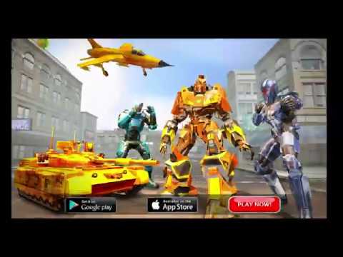 Air Robot Transform Battle - Tank Robot War Games