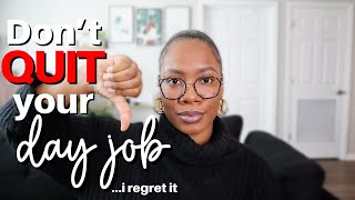 Owning a business wasn't what I thought so I'm going back to a 9 to 5 (AGAIN)