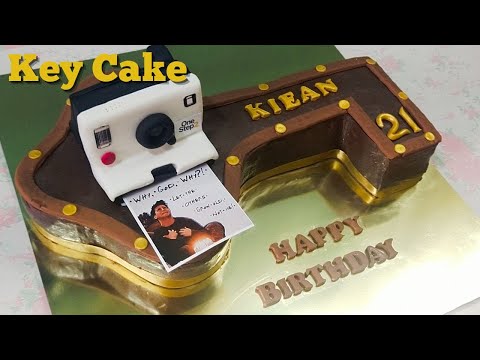 Cake for 21st Birthday Celebration | 3D Key Shape Birthday Cake | Cake Decorating Ideas