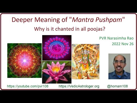 Deeper Meaning of "Mantra Pushpam"