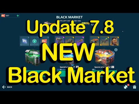 New Black Market in update 7.8 see what is inside the chest WR War Robots robot