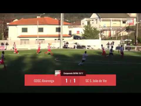 Golos - 18-12-2016 - GDSC Alvarenga 1 x 1 SC São João de Ver - AF Aveiro 1ª Divisão - 15ª Jornada