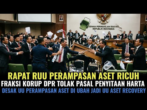 RAPAT RUU PERAMPASAN ASET RICUH! FRAKSI KORUP DPR TOLAK PASAL PENYITAAN HARTA DIGANTI PEMULIHAN ASET