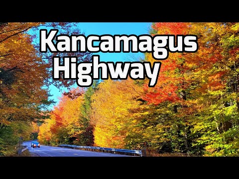 Peak Fall Foliage along America's Most Scenic Byway -  Kancamagus Highway
