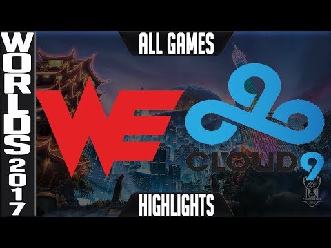 WE vs C9 Highlights ALL GAMES - Worlds 2017 Quarterfinals Team WE vs Cloud 9 Up ALL GAMES