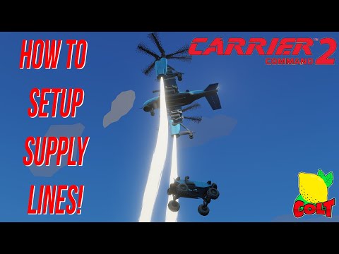 How to Assign/Manage Barges for Logistics and Inventory Management of #CarrierCommand2 PC Gameplay