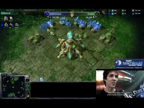 ZeNEXHack (T) vs Grubby (P) G1 [TL Open] Starcraft 2