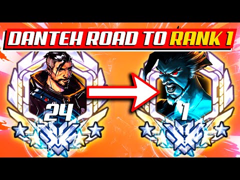 Danteh Rank 24 Hanzo and Tracer - Road to Rank 1 DPS! [ Overwatch Season 33 Top 500 ]