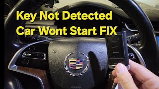 2014 Cadillac XTS Key Not Detected FIX Won't start