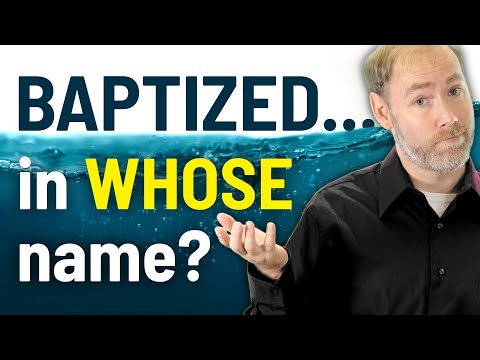 Which is it? Baptism in Jesus' name OR the Father, the Son, & the Holy Spirit?