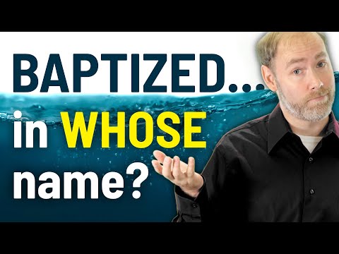 Which is it? Baptism in Jesus' name OR the Father, the Son, & the Holy Spirit?