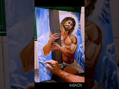 PINTURA A ÓLEO-Artista:Paulo S.Dias #oleosobretela #jesuscristo #painting #jesuschrist #artecristã