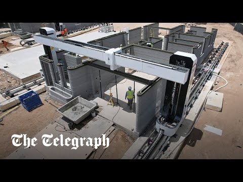 3D-printed homes get built by robots in Texas neighbourhood