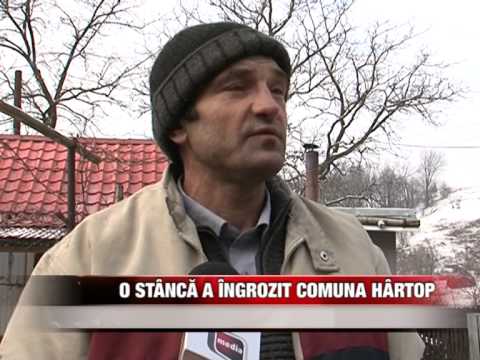 O stâncă a îngrozit comuna Hârtop