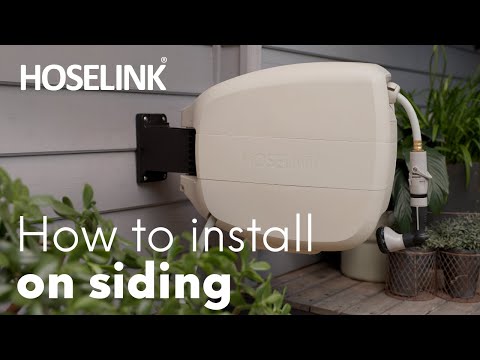 How to install the Hoselink USA Evolve™ and Classic Retractable Reel on Siding