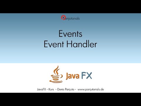 003 JavaFX 8 GUI - Tolle Benutzeroberflächen bauen - EventHandler und Button Klick