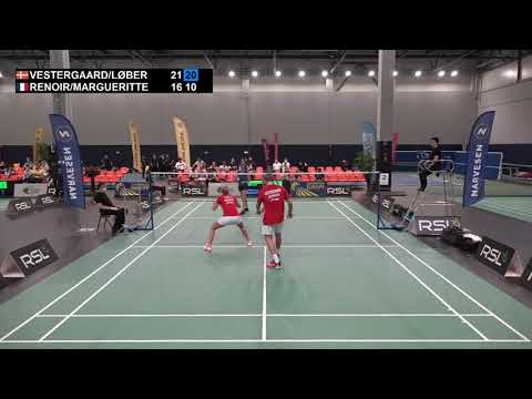 Match point - Vestergaard / Løber vs Renoir / Margueritte - SF, XD, Lithuanian Int. 2021