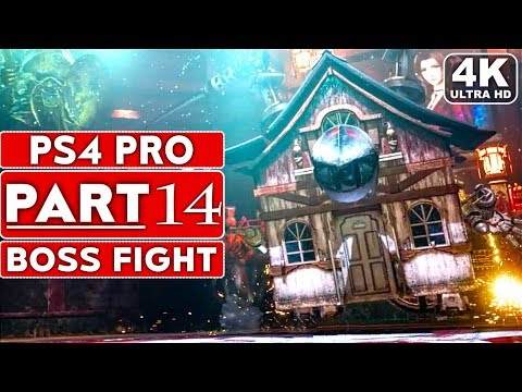 FINAL FANTASY 7 REMAKE Gameplay Walkthrough Part 14 HELL HOUSE BOSS FIGHT [4K PS4 PRO] No Commentary