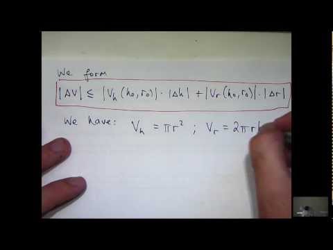 Partial Derivatives + Error Estimation